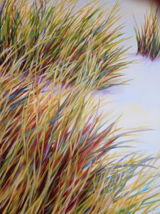 Herbes Dunes Wild Multicolore Art Sophie Labayle Painting